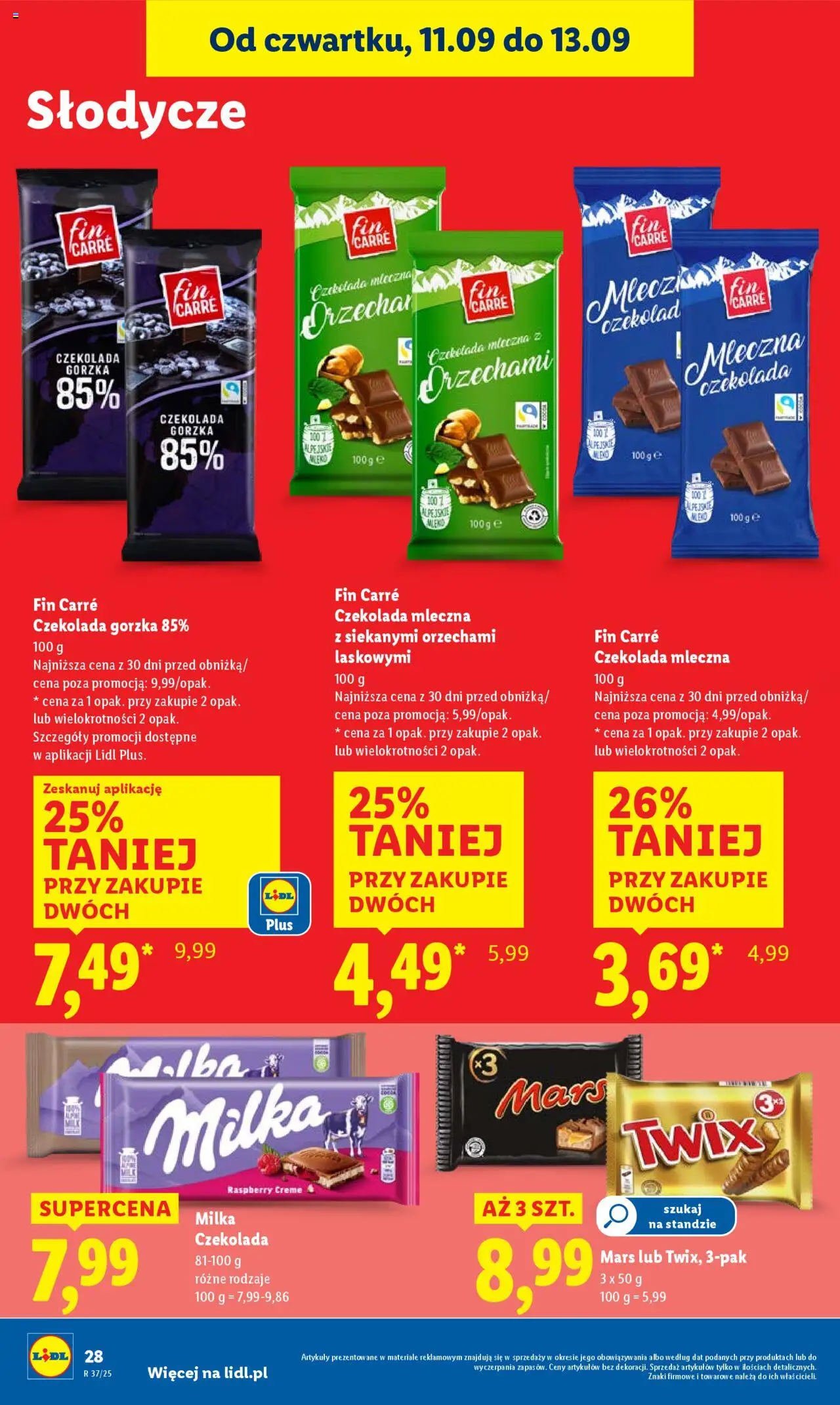 Lidl Gazetka od 11.09.2025 | Strona: 30 | Produkty: Czekolada mleczna, Czekolada milka, Milka, Mleko