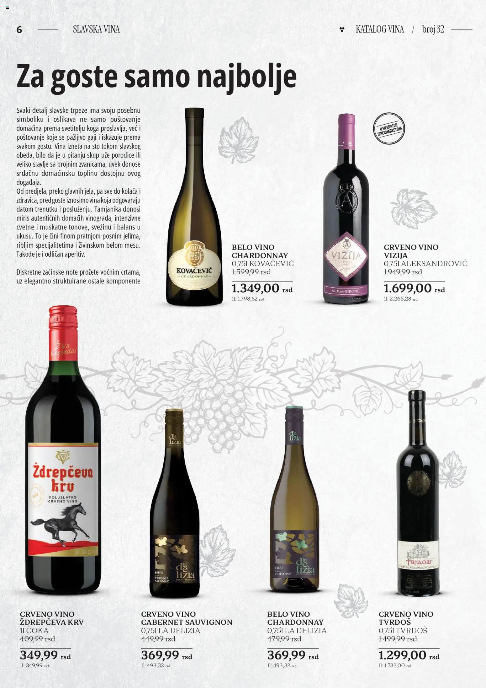 Idea katalog - važi od 23.10.2025 | Strana: 6 | Proizvode: Chardonnay, Cabernet Sauvignon, Crveno vino, Belo vino