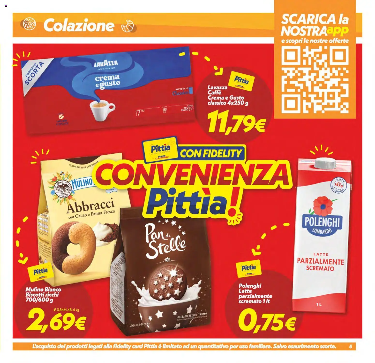 Volantino SuperConveniente del 06.03.2026 | Pagina: 5 | Prodotti: Crema, Latte, Olio, Lavazza