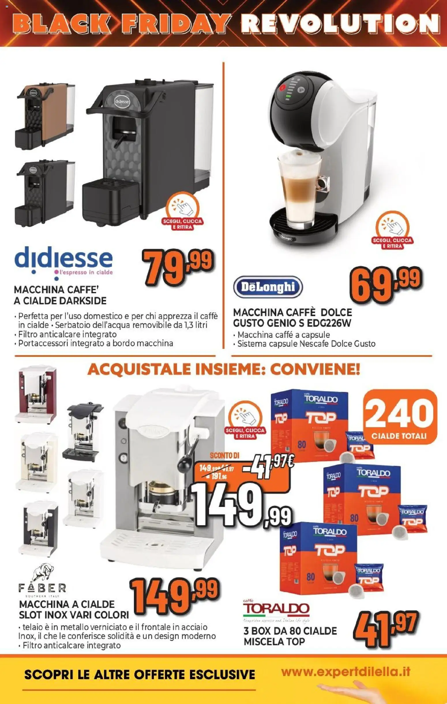 Volantino Expert del 17.11.2025 | Pagina: 19 | Prodotti: Caffè, Anticalcare, Top