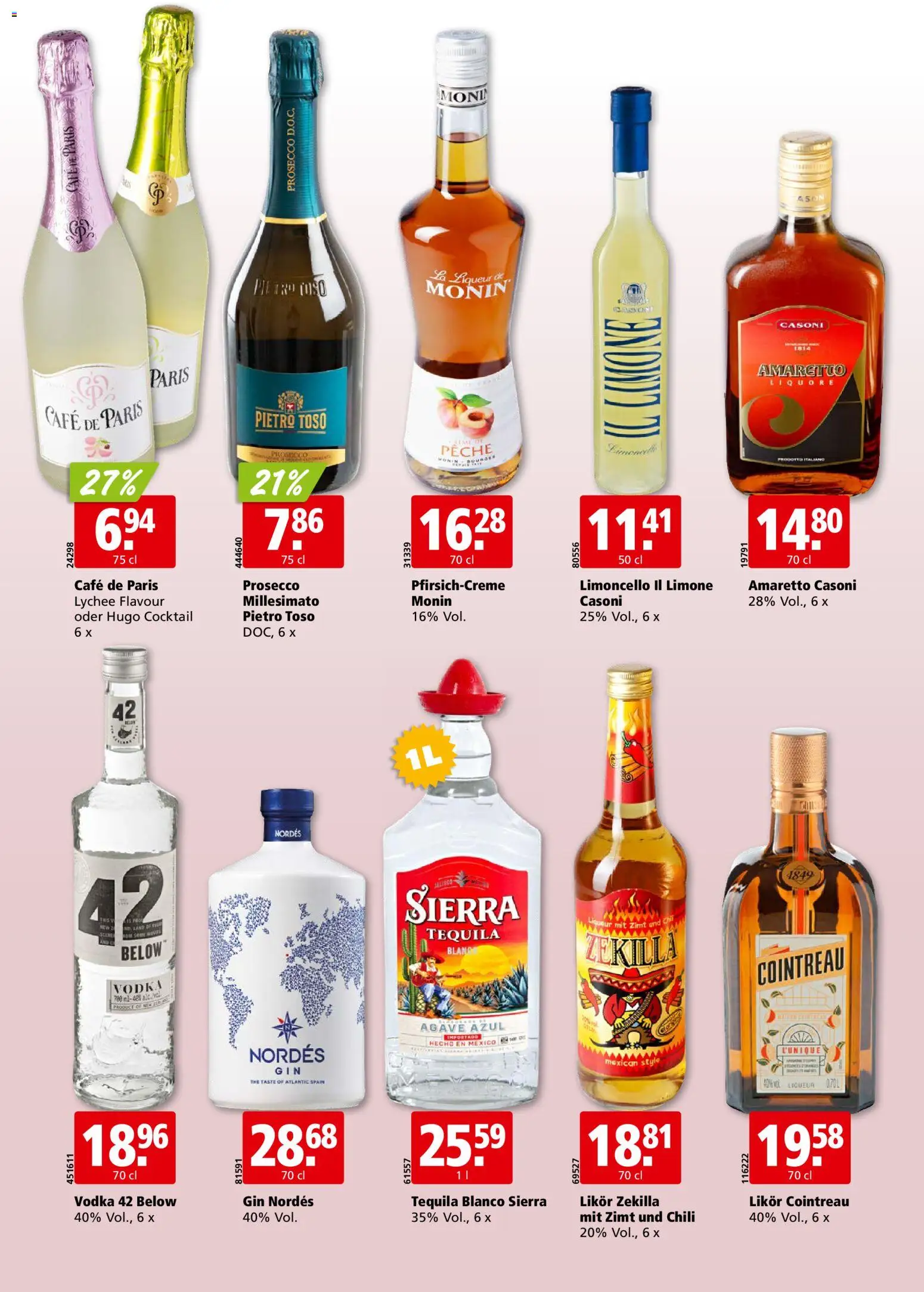 Aligro aktionen Chavannes, Matran, Genf, Sitten – gültig ab 09.03.2026 | Seite: 26 | Produkte: Likör, Ipod, Chili, Gin