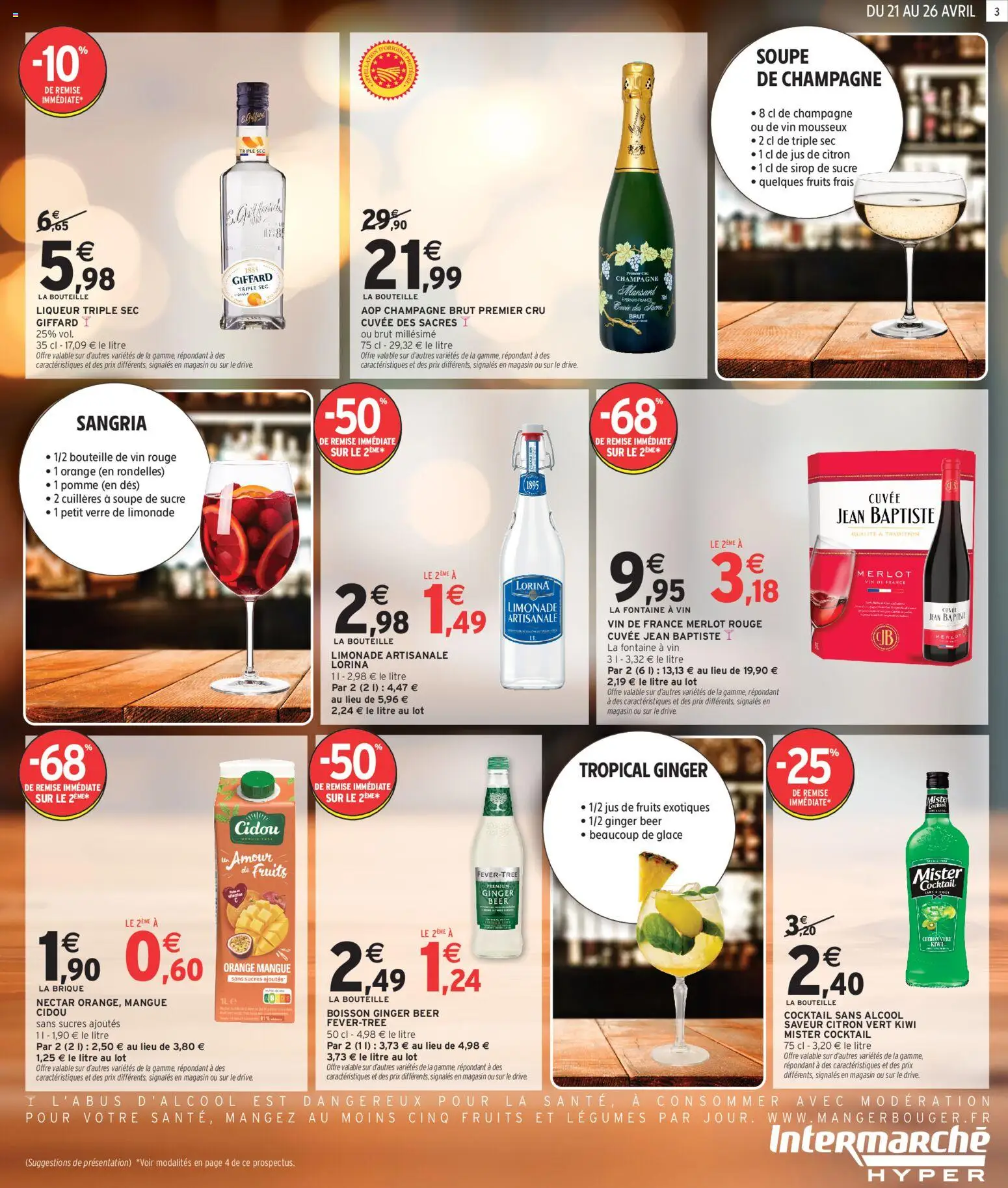 {H1} | Page: 3 | Produits: Vin mousseux, Citron, Citron vert, Pomme