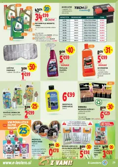 E.leclerc katalog │ velja od 30.07.2025 | Stran: 29 | Izdelki: Vložki, Stranisce, Akumulator, Jagode