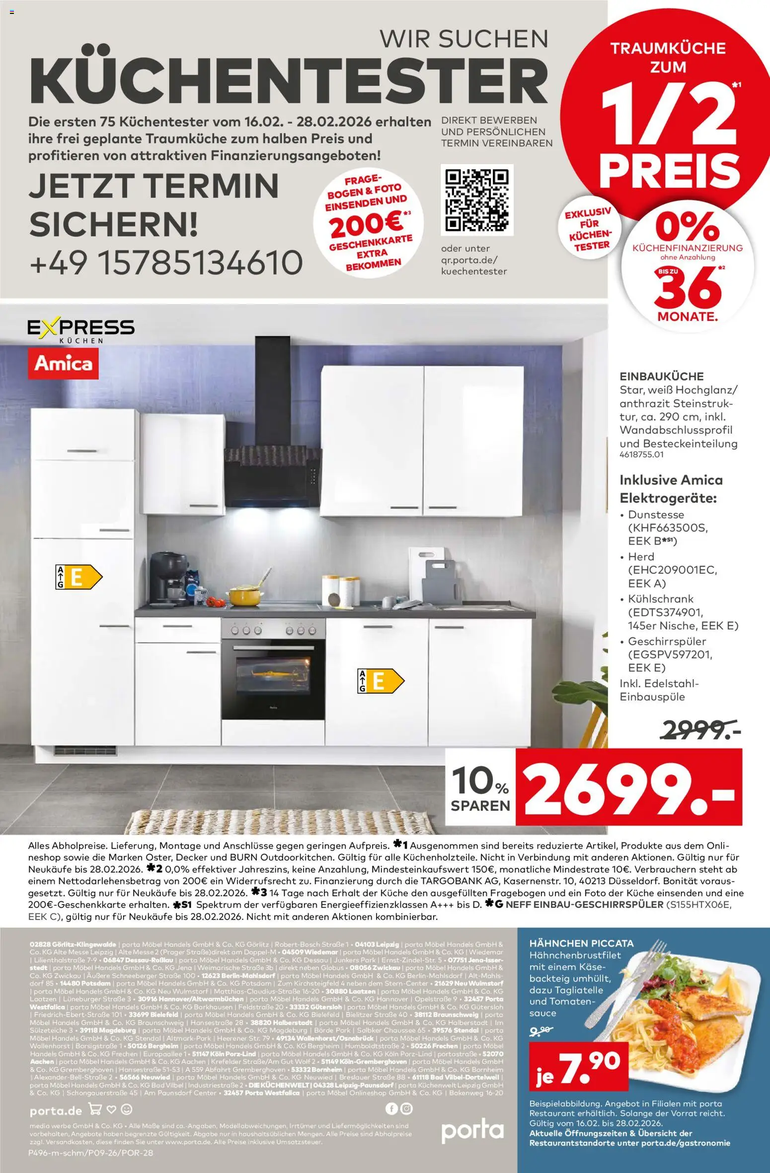 Porta! Küchentester gesucht: Jetzt Traumküche zum halben Preis und weitere Vorteile sichern - Aachen – gültig ab 15.02.2026 | Seite: 12