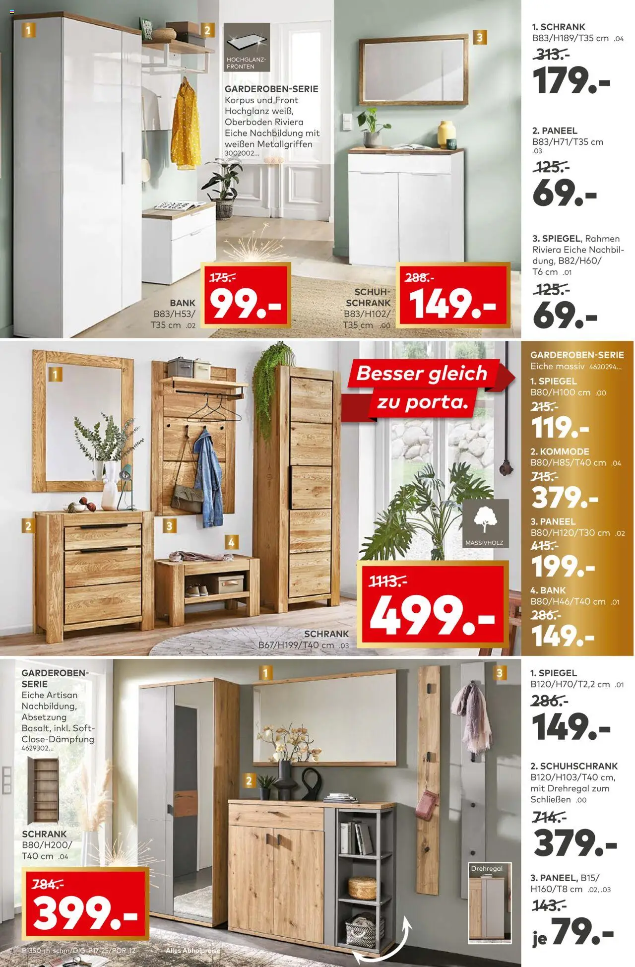 Porta! Prospekt 	 – gültig ab 08.09.2025 | Seite: 10 | Produkte: Kommode, Schrank, Spiegel