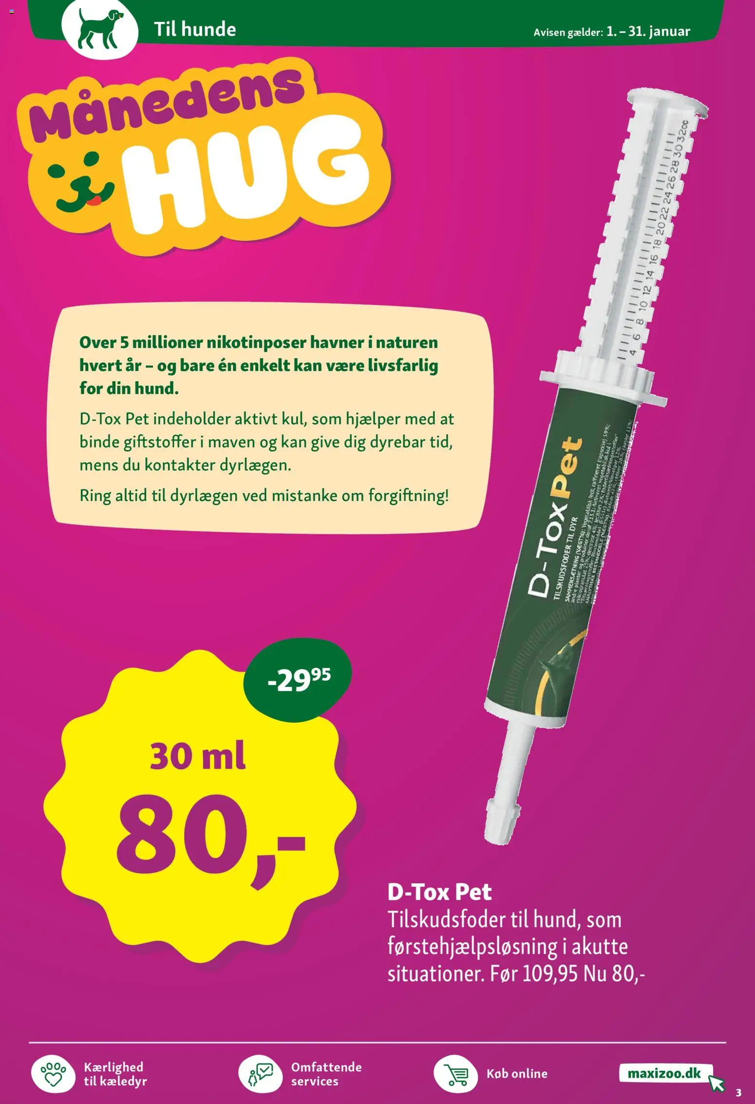 Maxi Zoo tilbudsavis – gyldig fra 01.01.2026 | Side: 3 | Produkter: Rapsolie, Søm