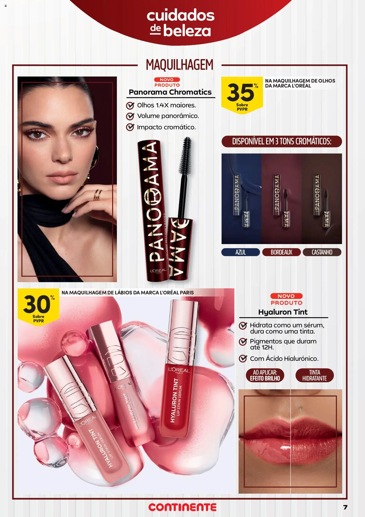 Continente Beleza Inspira-te na verdadeira beleza │ válido de 21.04.2026 | Página: 7 | Produtos: Tinta, Maquilhagem, Sérum