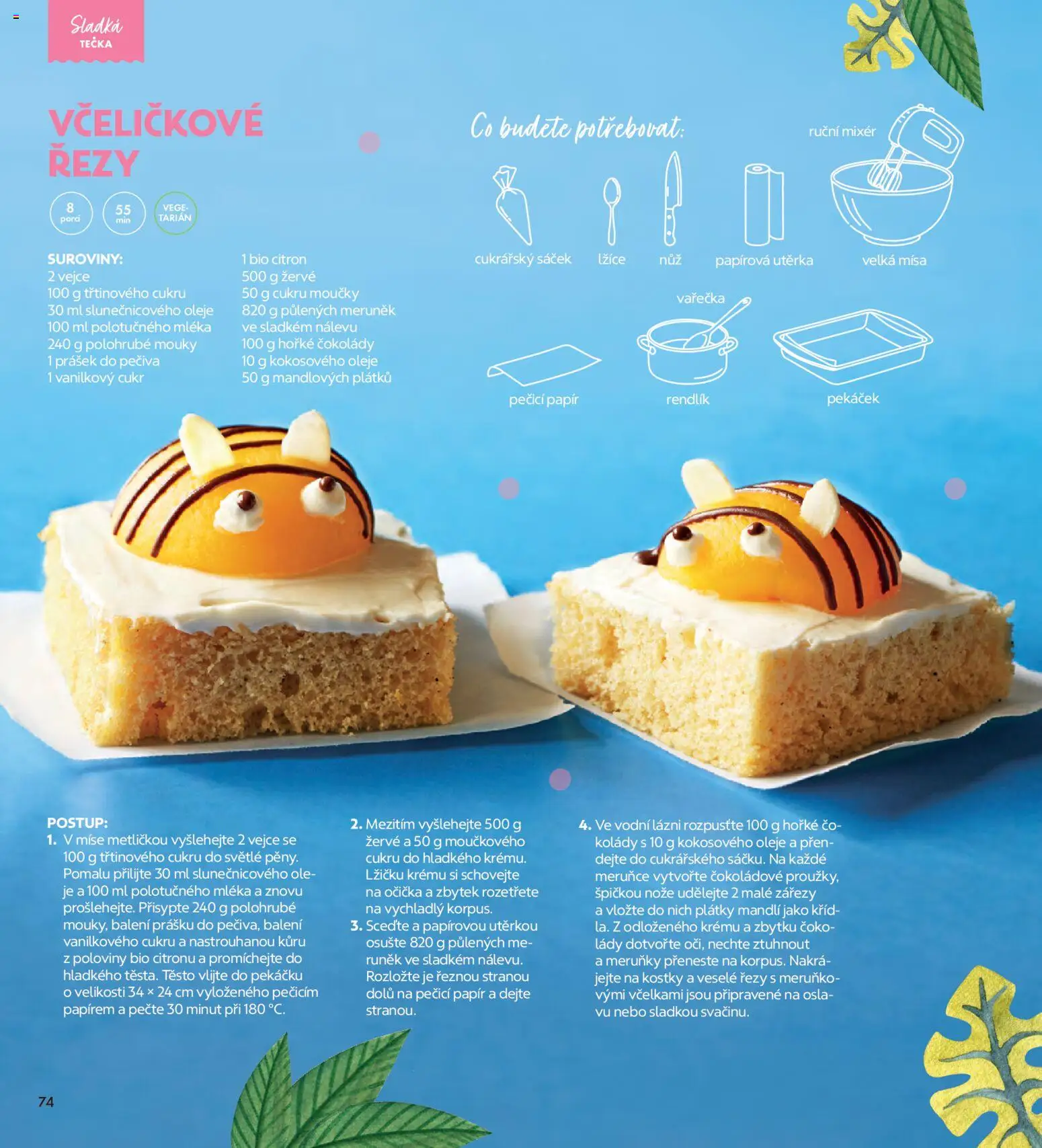 Albert magazín od 01.04.2026 | Strana: 74 | Produkty: Žervé, Mixér, Meruňky, Těsto
