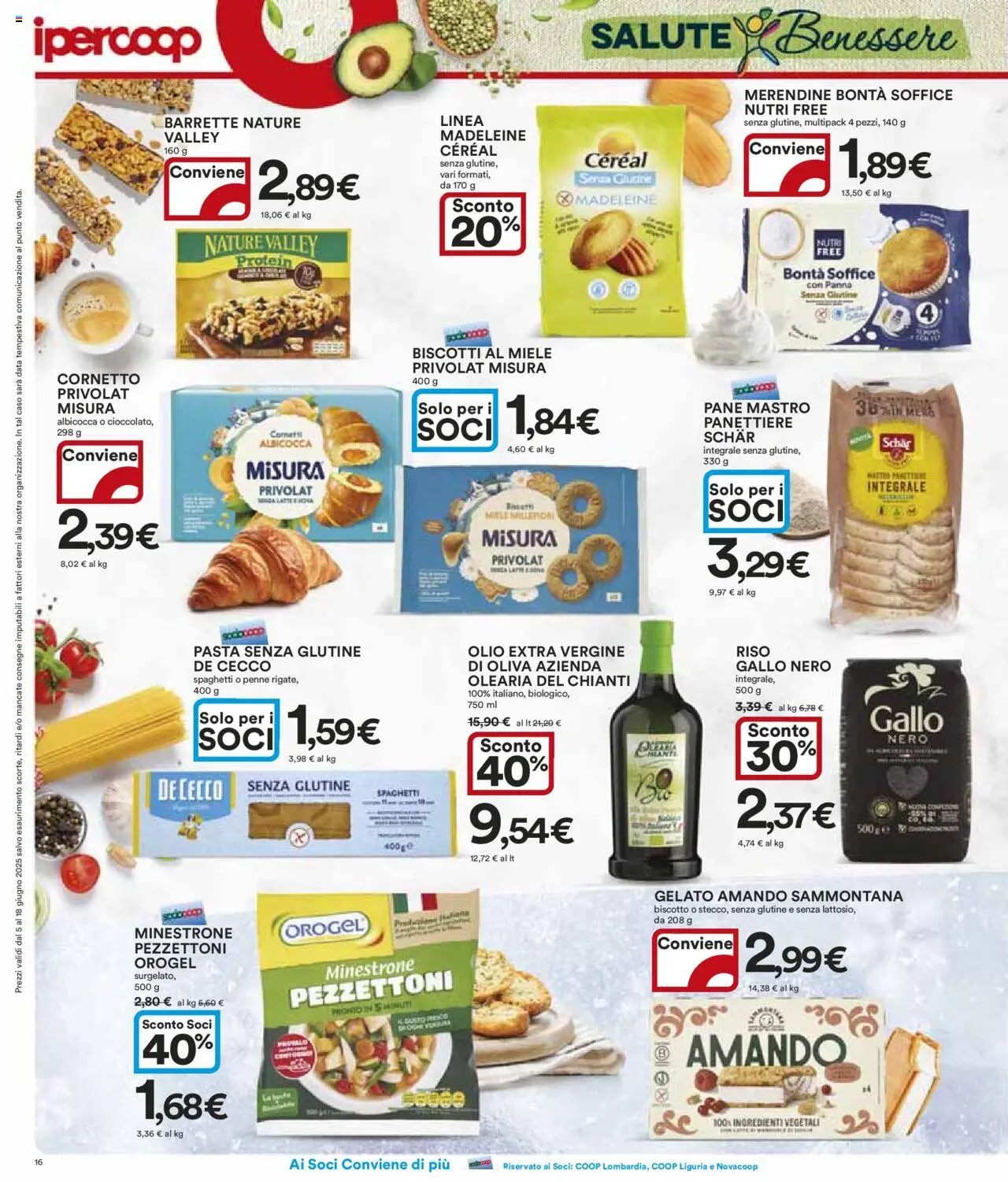 Volantino Ipercoop del 05.06.2025 | Pagina: 16 | Prodotti: Panna, Gelato, Olio, Data