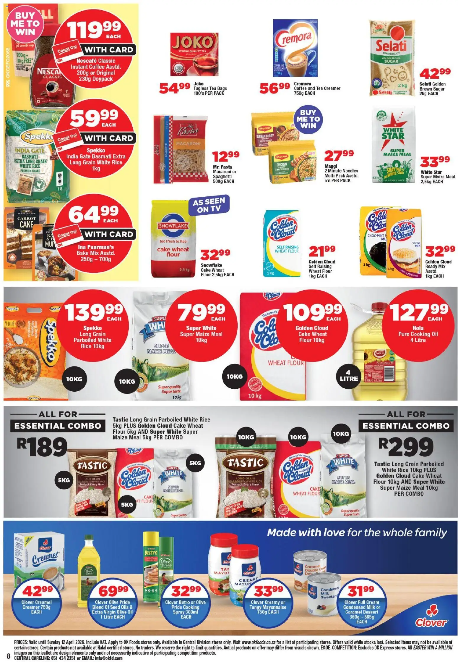 New OK Foods catalogue – valid from 25.03.2026 | Page: 8 | Products: TV, Creamer, Coffee, Rice