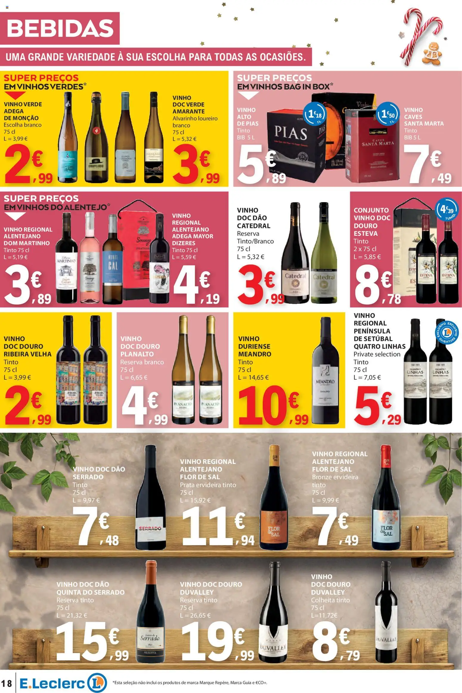 E.Leclerc folheto │ válido de 06.11.2025 | Página: 18 | Produtos: Sal, Vinho
