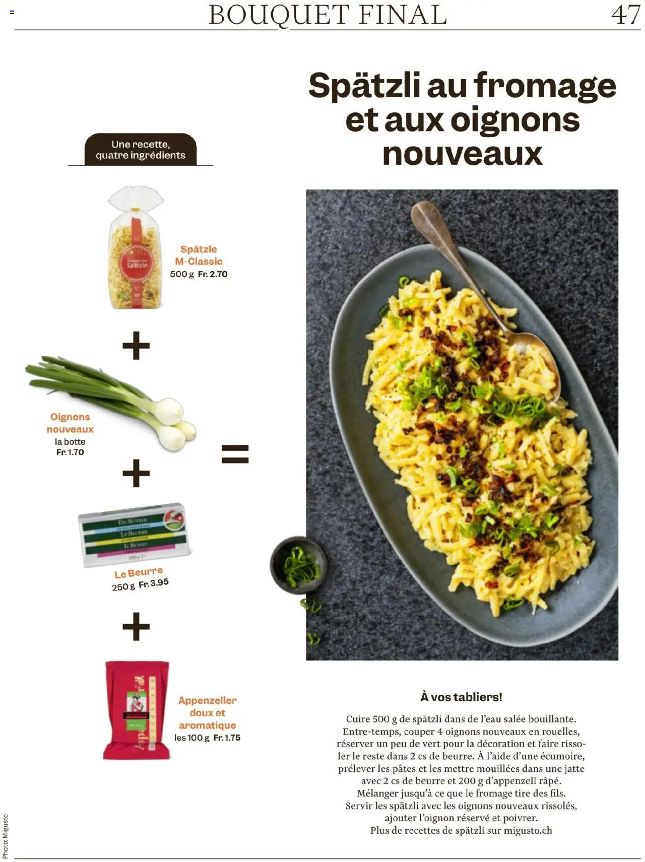 Migros - Magazin FR ab 25.08.2025 | Seite: 47 | Produkte: Butter