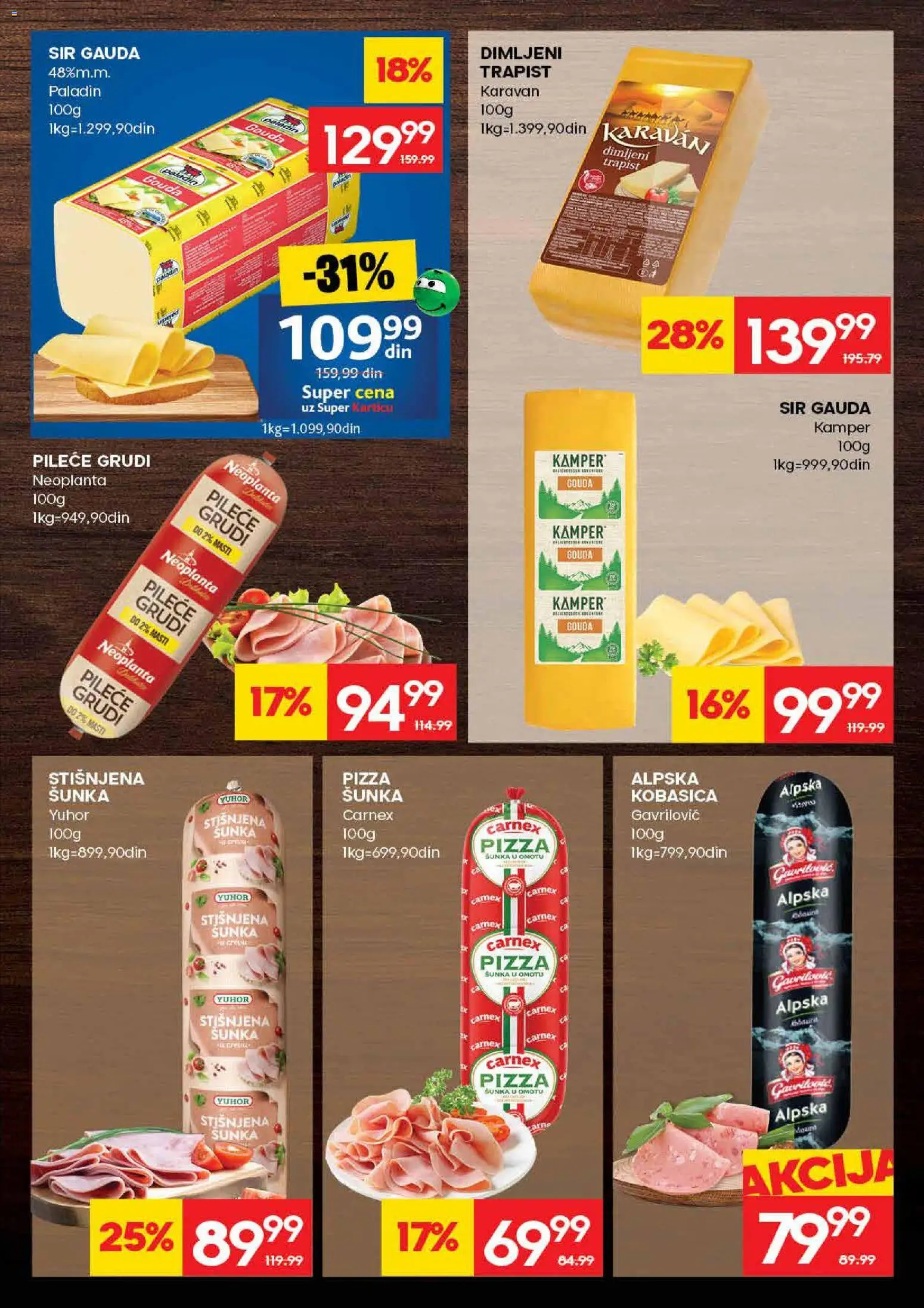 Roda katalog - važi od 30.04.2026 | Strana: 9 | Proizvode: Pileće grudi, Sir, Šunka, Kobasica