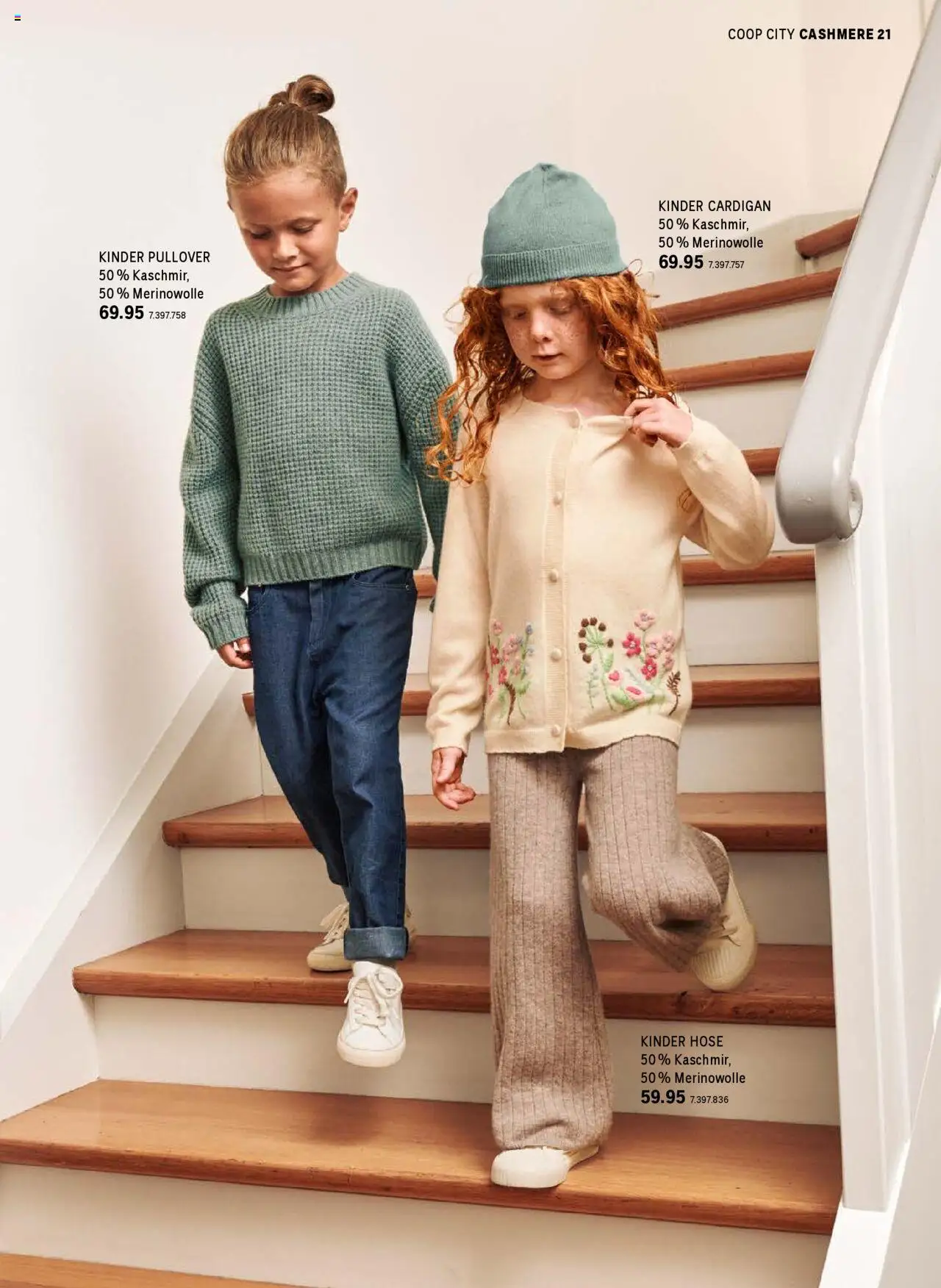 Coop City Aktionen Cashmere Kollektion – gültig ab 01.10.2025 | Seite: 21 | Produkte: Cardigan, Pullover, Hose