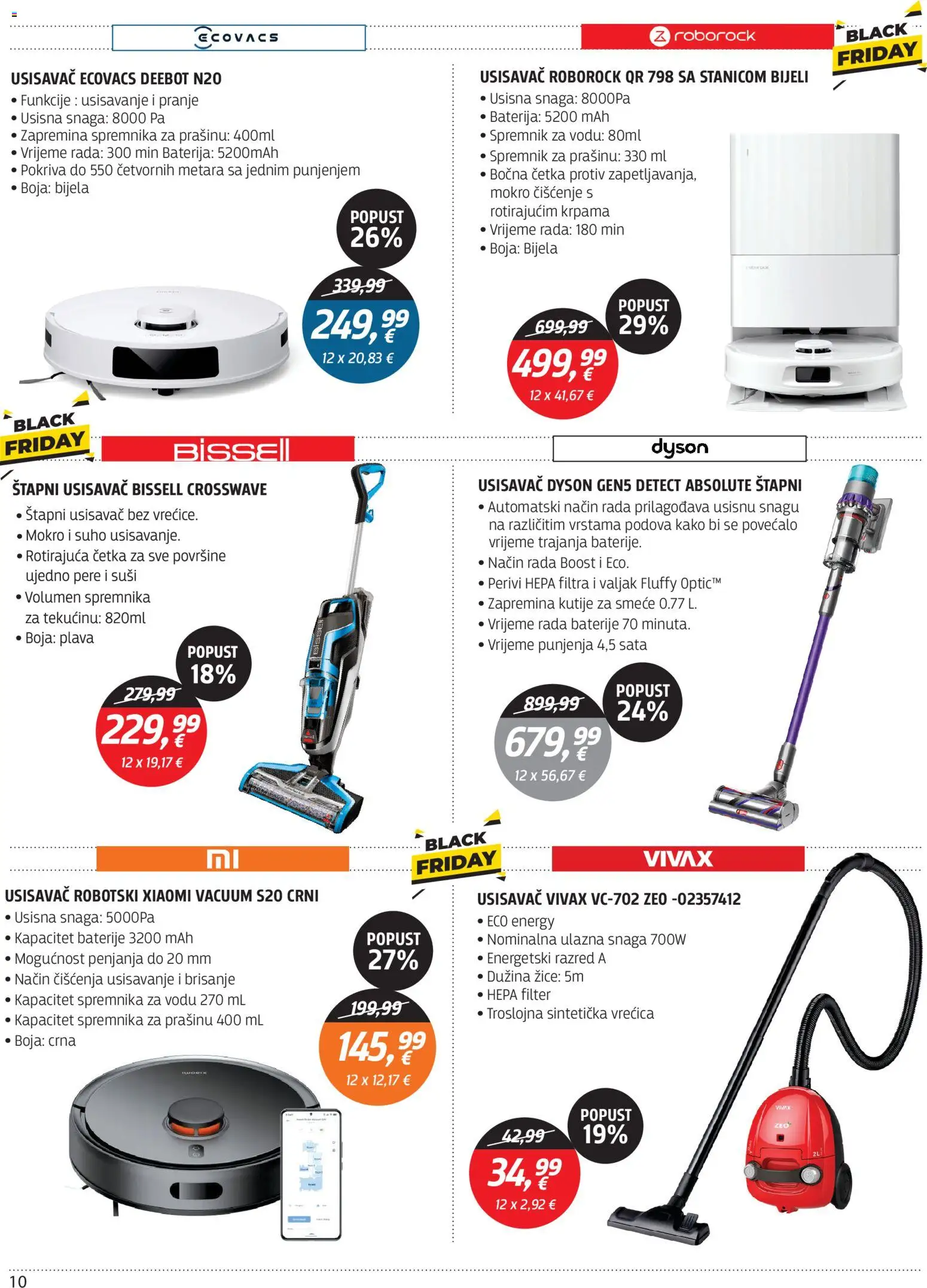Centar Tehnike katalog | vrijedi od 24.11.2025 | Stranica: 10 | Proizvodi: Usisavač, Baterija, Četka, Baterije