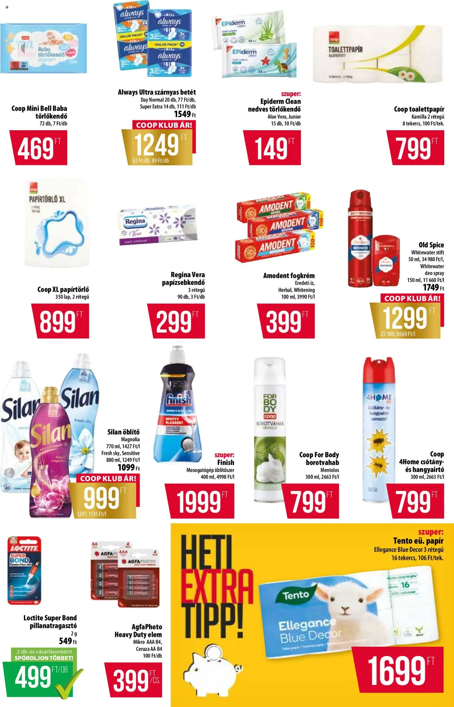 COOP akciós ujság - amely érvényes a következő dátumtól: 09.04.2026 | Oldal: 11 | Termékek: Old spice, Öblítő, Hangyairtó, Öblítőszer