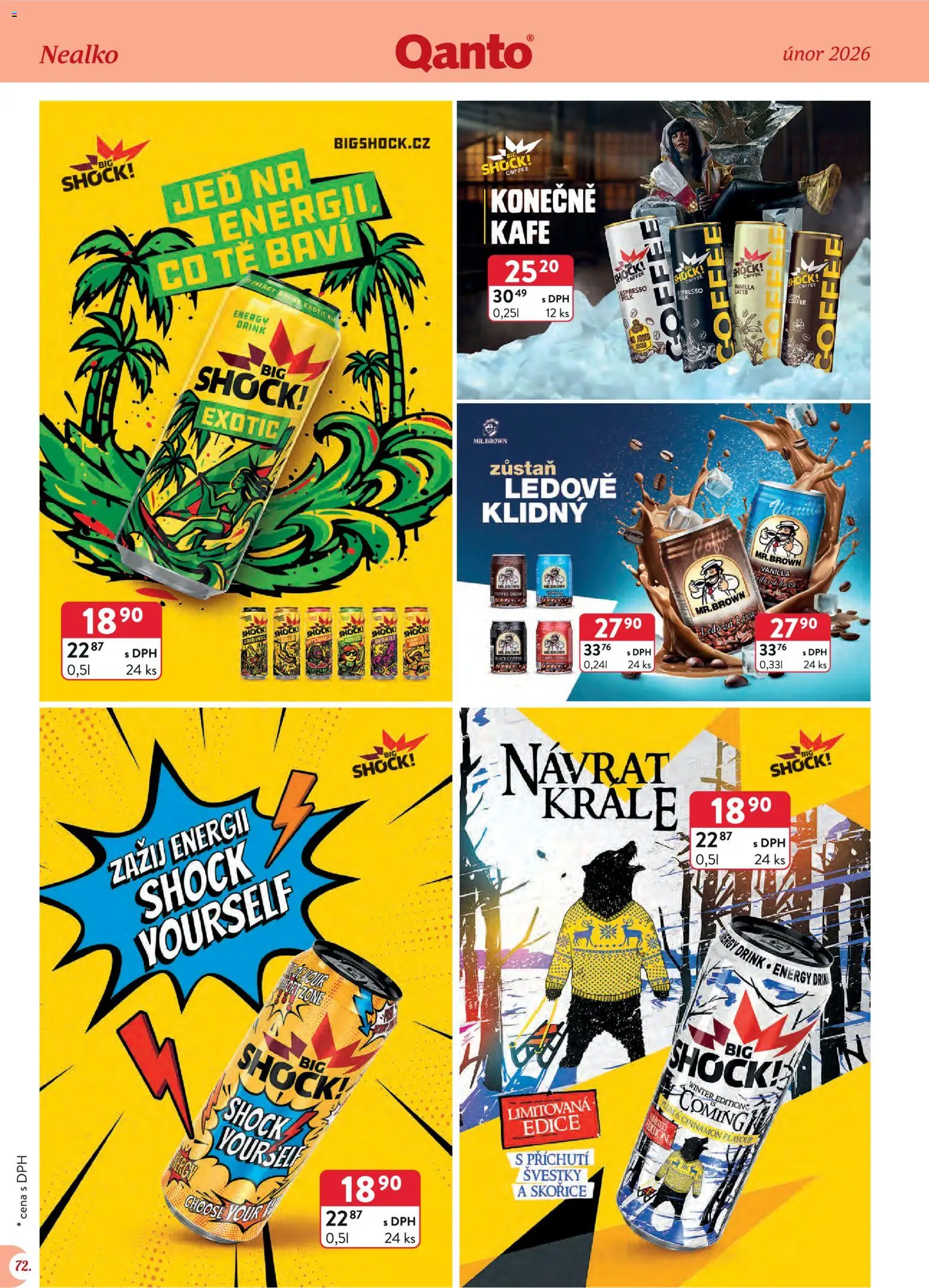 Astur & Qanto leták - Velkoobchod 03/2026 od 01.03.2026 | Strana: 72 | Produkty: Švestky, Kafe