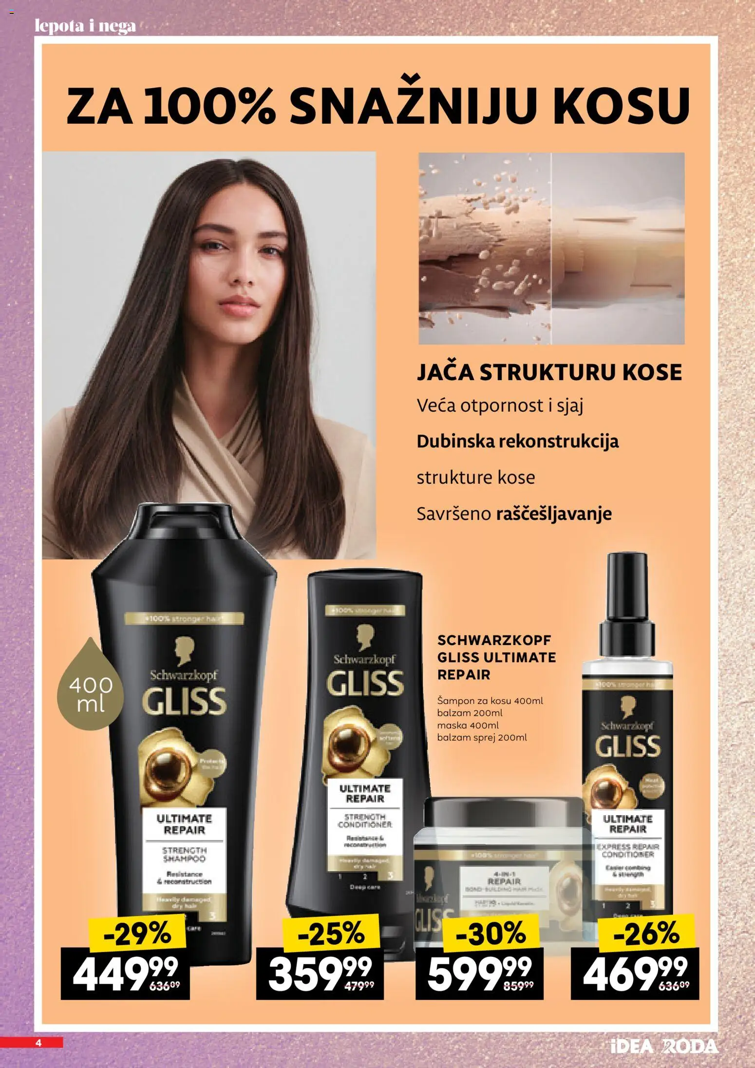 Idea katalog - važi od 19.02.2026 | Strana: 4 | Proizvode: Šampon, Balzam, Maska
