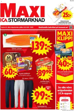 ICA Maxi - erbjudanden - Förhandsvisning av reklamblad från butik ICA Maxi aktuell från 04.08.2025