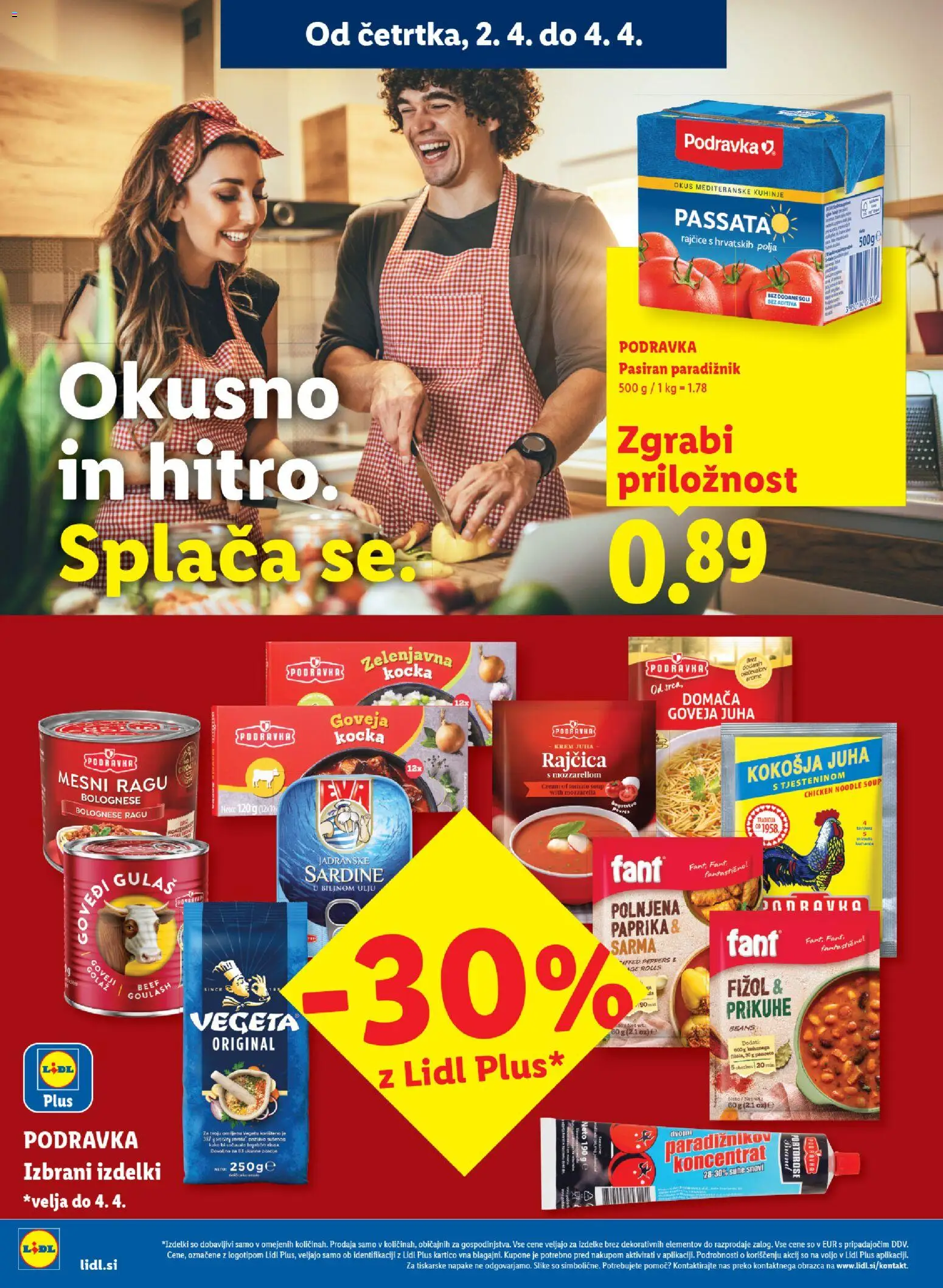 Novi Lidl katalog ponudbe – veljaven od 02.04.2026 | Stran: 12 | Izdelki: Paprika, Juha, Sardine, Paradiznik