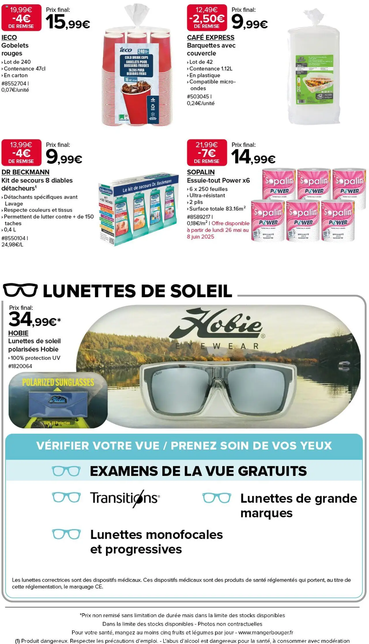  | Page: 3 | Produits: Essuie-tout, Mais, Café, Lunettes