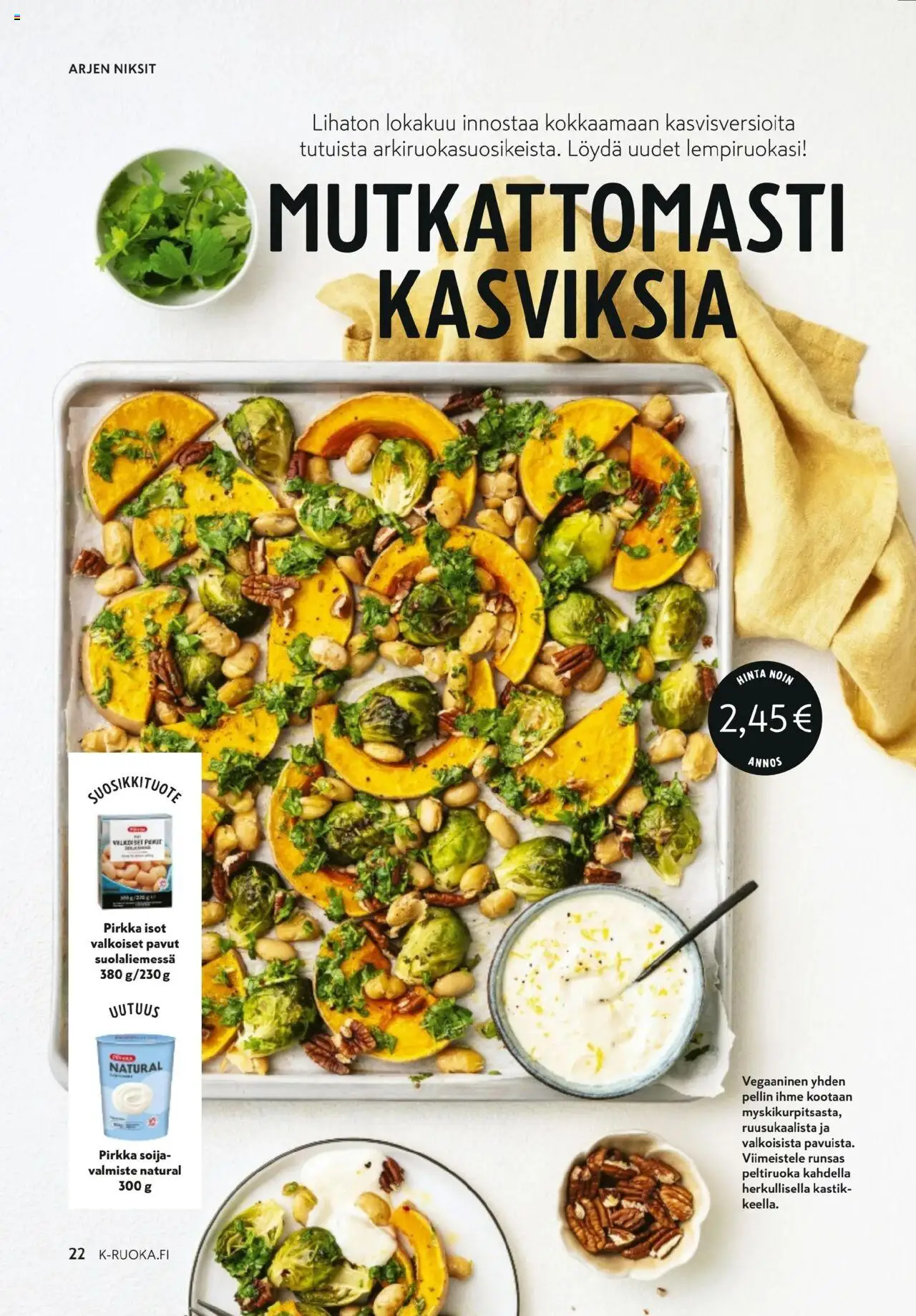 K-Market - K-Ruoka – voimassa 01.10.2025 alkaen | Sivu: 22 | Tuotteet: Soija, Pavut