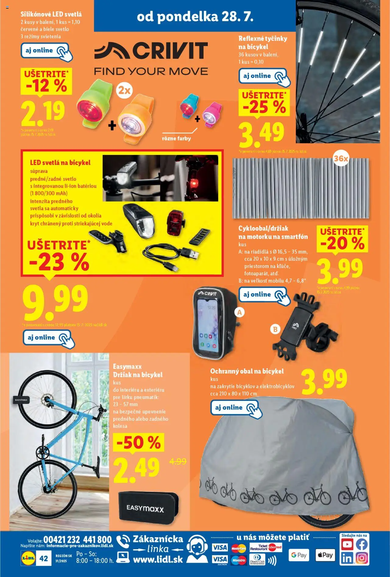 Lidl leták │ platný od 28.07.2025 | Strana: 48 | Produkty: Led svetlá, Svetlo, Led