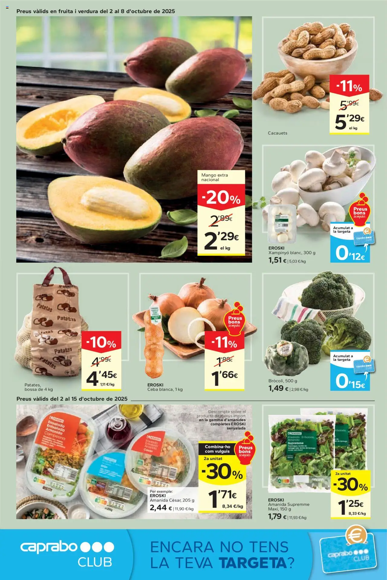 Caprabo - Ofertasses │ válido desde el 02.10.2025 | Página: 4 | Productos: Ensalada, Ρούτερ