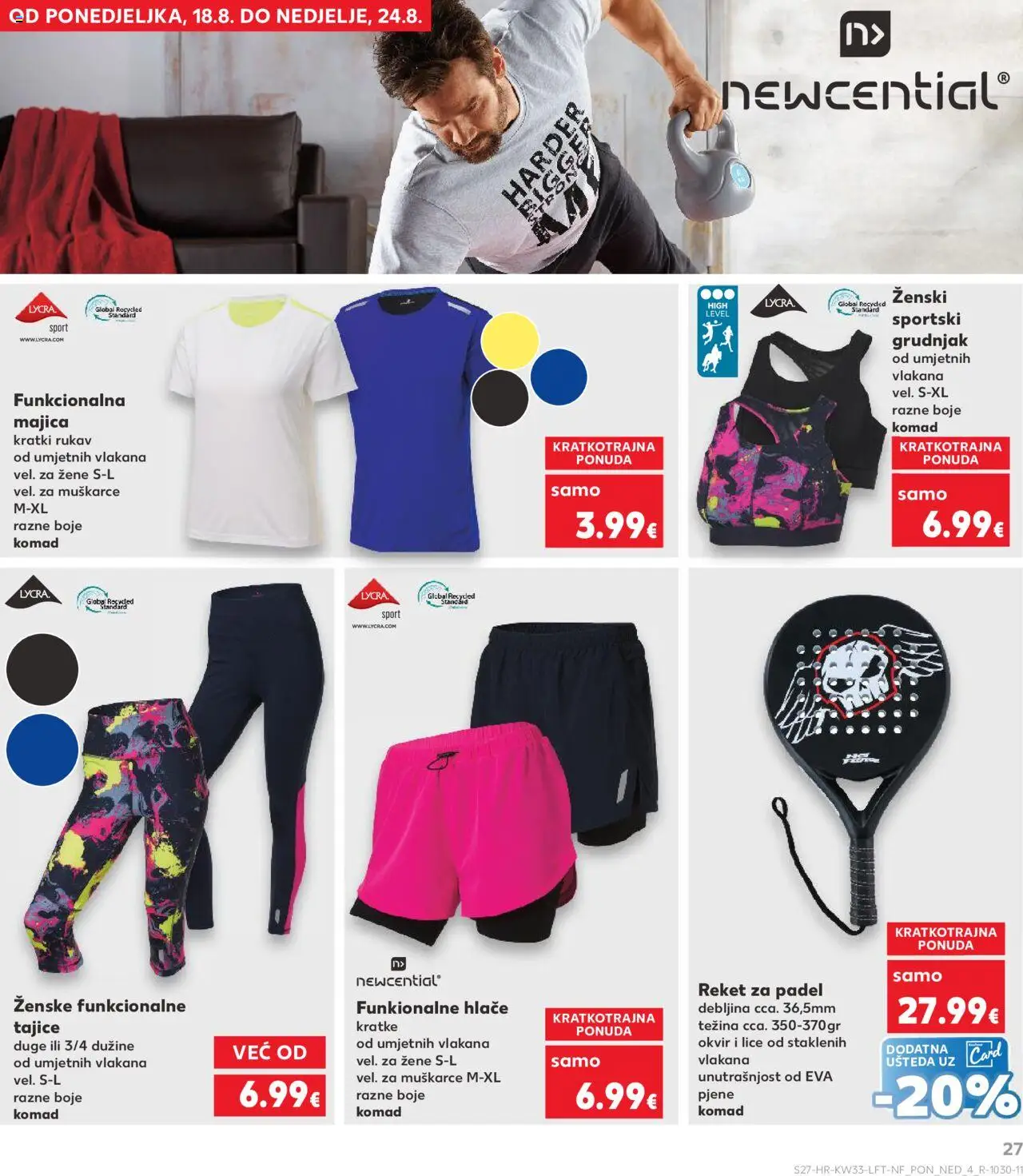 Kaufland katalog | vrijedi od 13.08.2025 | Stranica: 27 | Proizvodi: Majica, Hlače, Grudnjak, Tajice
