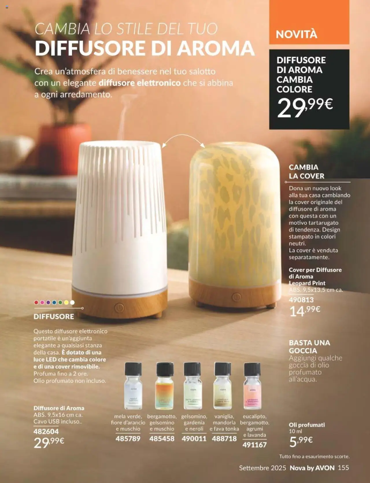Volantino Avon del 01.09.2025 | Pagina: 155 | Prodotti: Olio, Cavo, USB, Lavanda