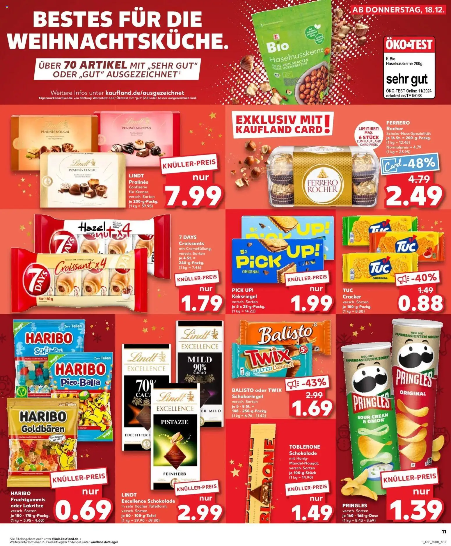 Kaufland prospekt Stollberg	 – gültig ab 22.12.2025 | Seite: 11 | Produkte: Haribo, Pringles, Lindt, Chips