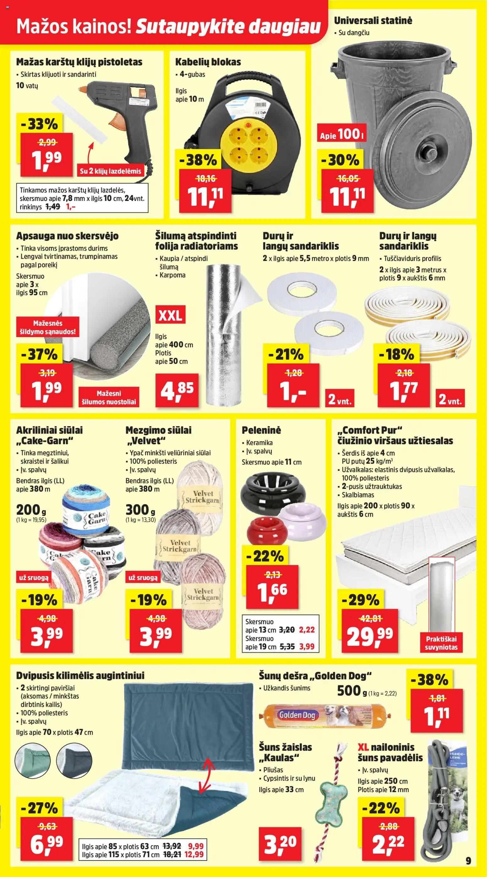 Thomas Philipps akcijos nuo 17.11.2025 | Puslapis: 9 | Prekių: Folija, Bendras, Užtiesalas, Užvalkalas