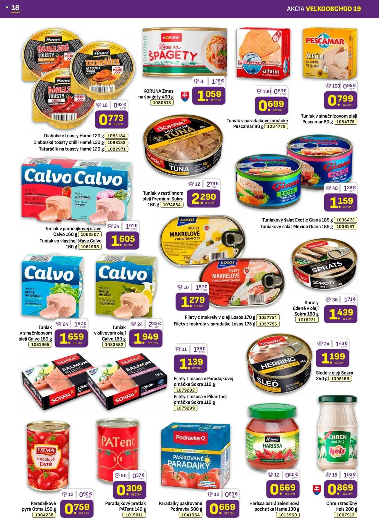 Nové Libex akcie – leták je platný od 22.09.2025 | Strana: 18 | Produkty: Chren, Kuchyne, Losos, Špagety