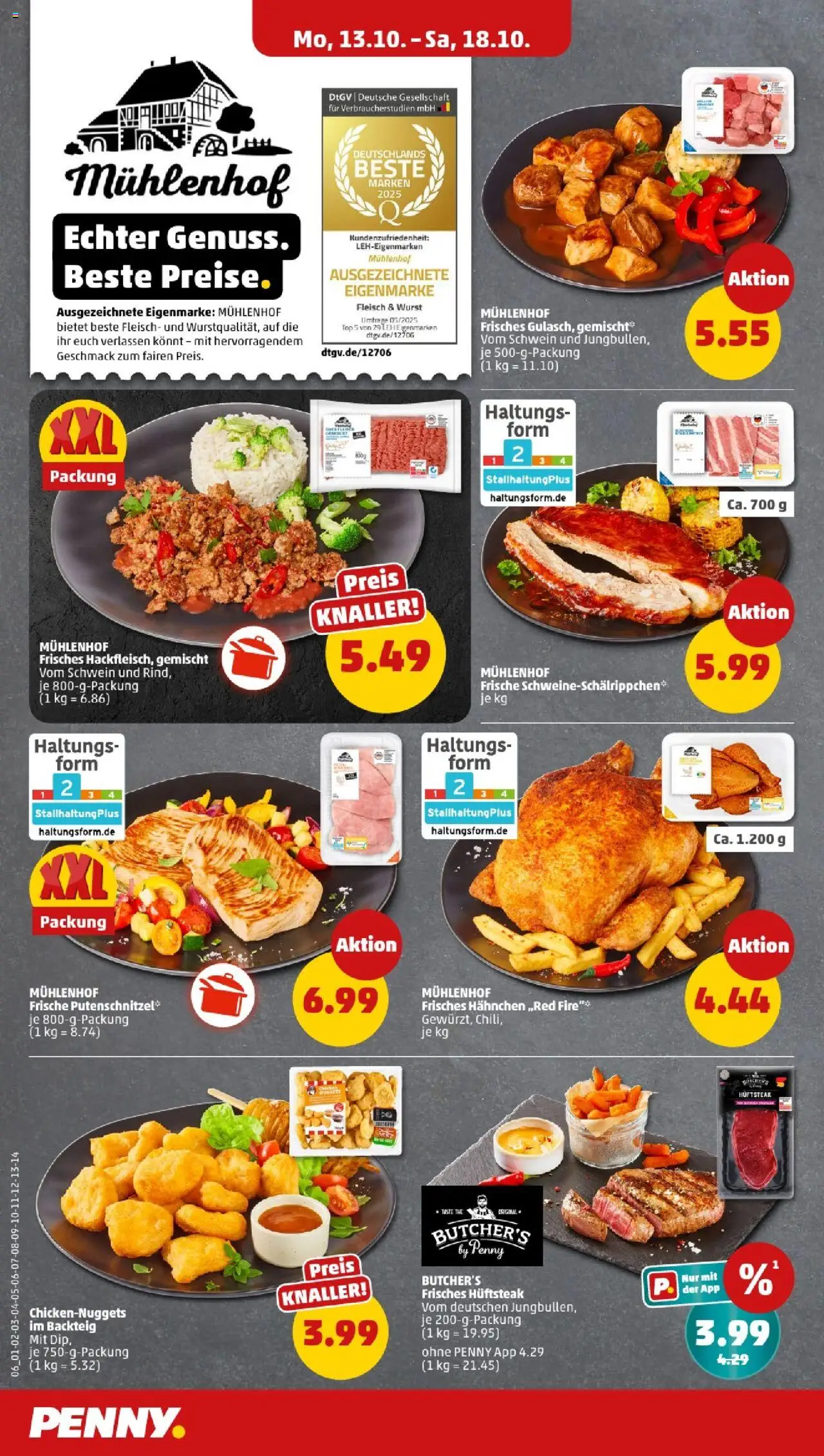 Penny - Thüringen – gültig ab 13.10.2025 | Seite: 10 | Produkte: Top, Hahnchen, Wurst, Fleisch