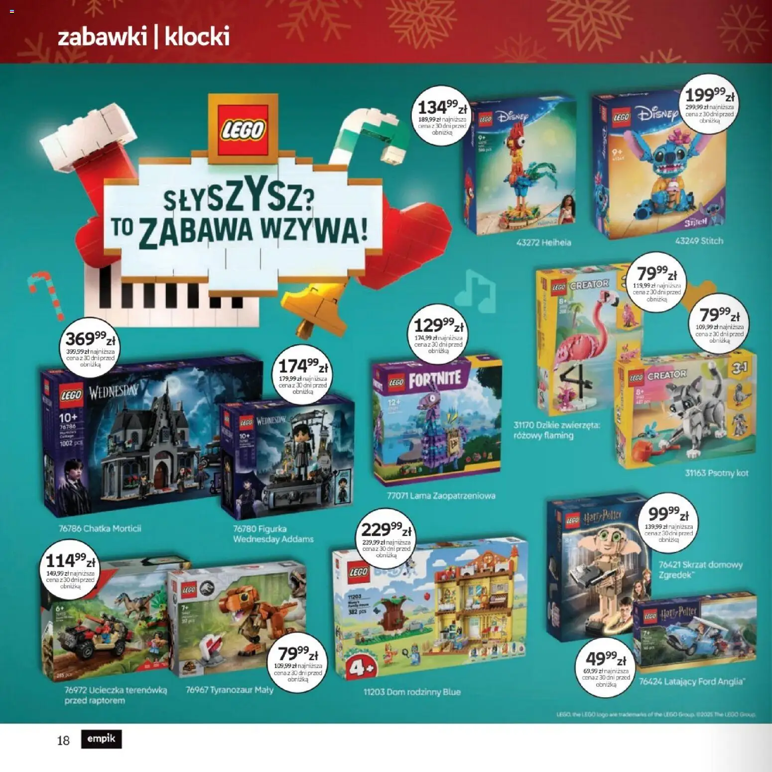 Empik promocje - Xmas Zabawki od 26.11.2025 | Strona: 18 | Produkty: Lego