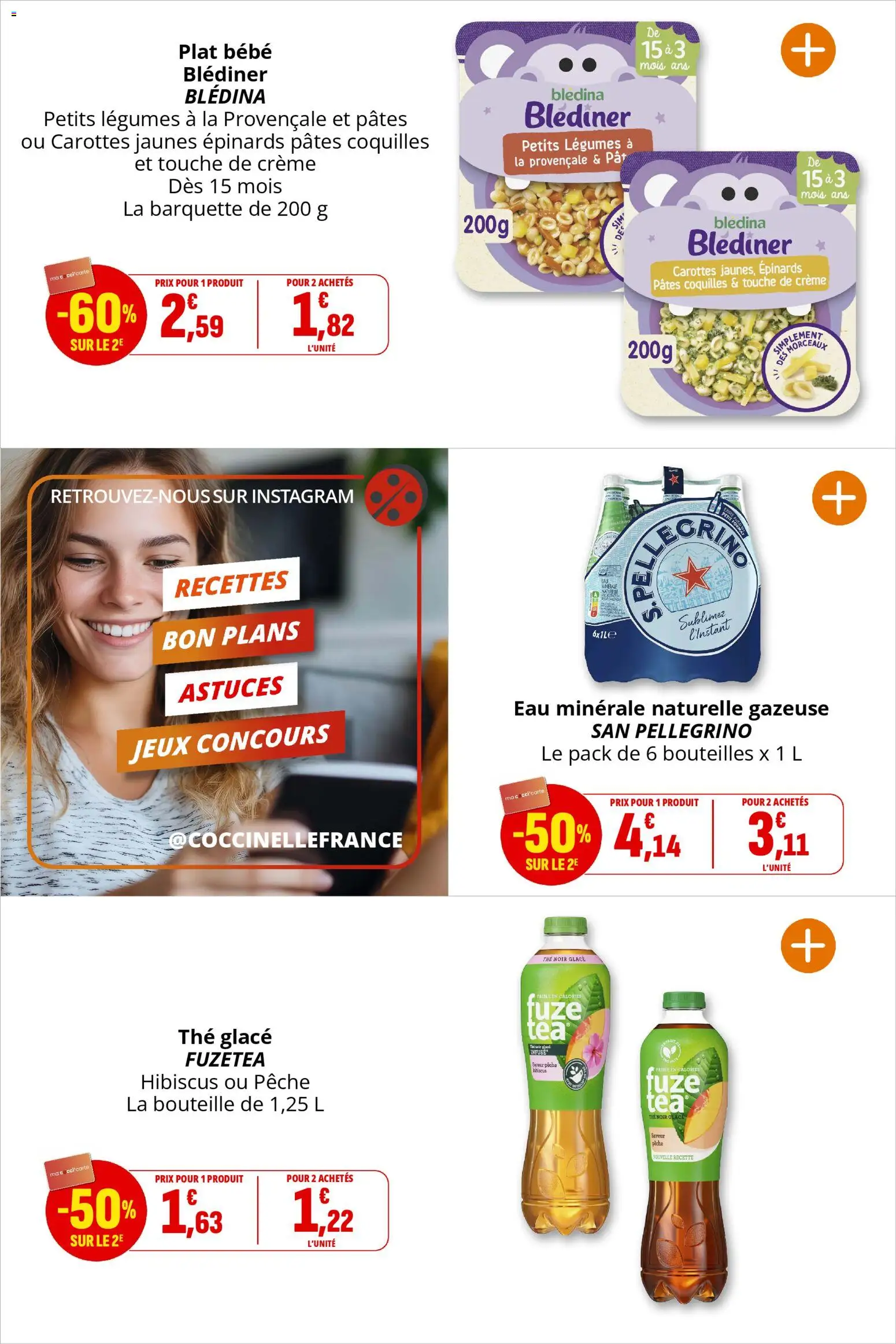 {H1} | Page: 30 | Produits: Carottes, Eau minérale naturelle, Thé glacé, Thé