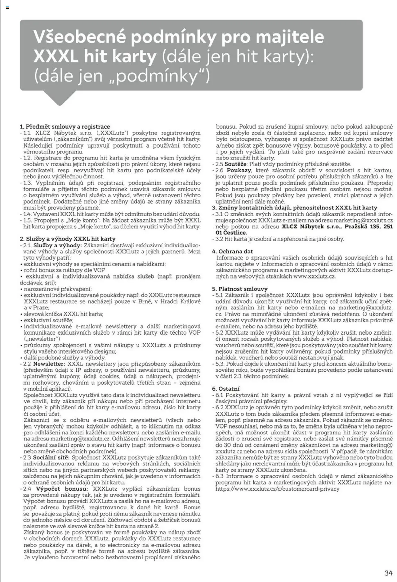 XXXLutz leták - Být věrným zákazníkem se vyplatí od 01.08.2025 | Strana: 34 | Produkty: Knížka, Nábytek, Karty