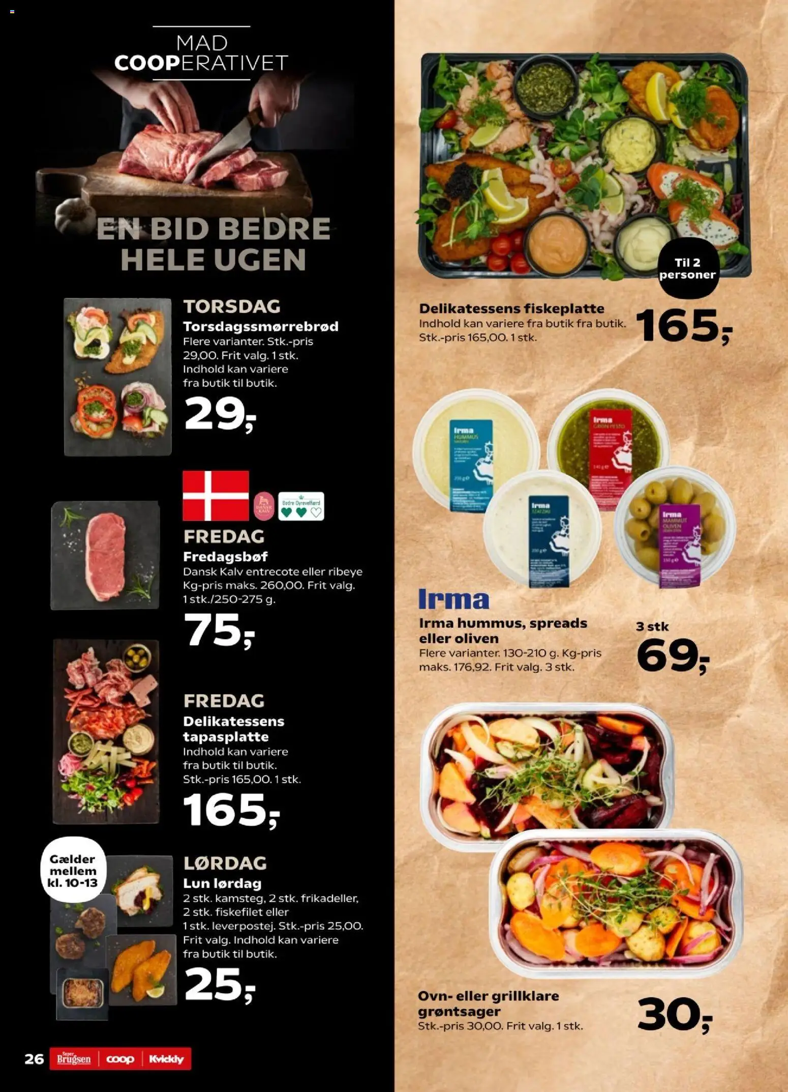 Super Brugsen tilbudsavis – gyldig fra 01.05.2026 | Side: 26 | Produkter: Entrecote, Oliven, Ovn