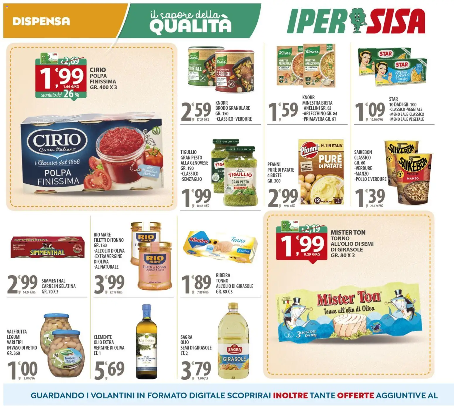 Volantino SISA del 14.11.2025 | Pagina: 10 | Prodotti: Legumi, Patate, Pesto, Vaso