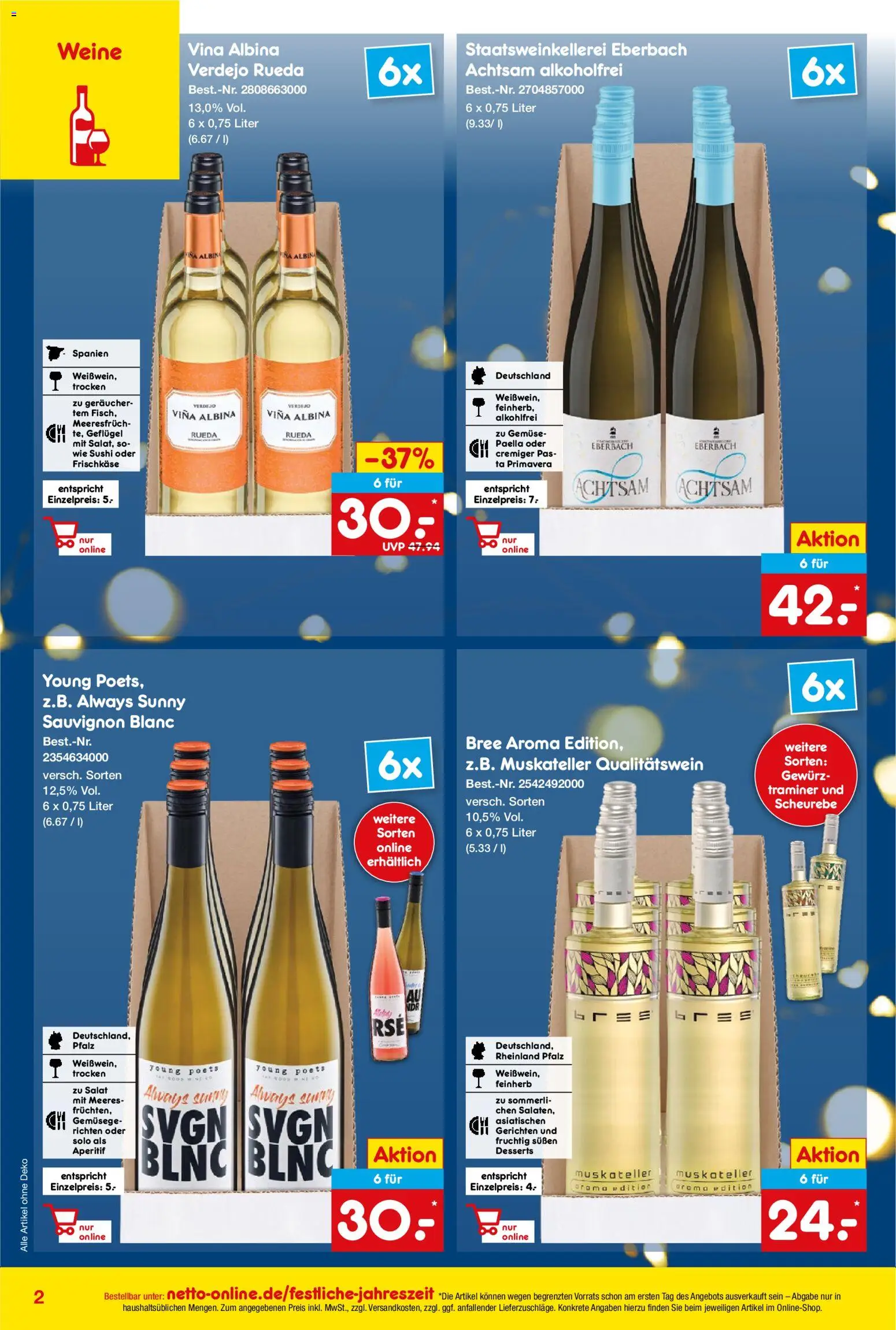 Netto Marken-Discount Online-Sonderangebote Sekt, Wein und Spiritousen – gültig ab 01.12.2025 | Seite: 2 | Produkte: Bree, Gemüse, Salat, Frischkase