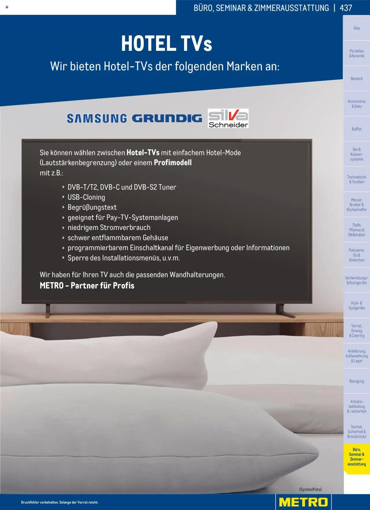 Metro angebote Angebote Gastro Non Food 2025 gültig ab 02.12.2024 | Seite: 437 | Produkte: Bekleidung, Eis, TV, Samsung
