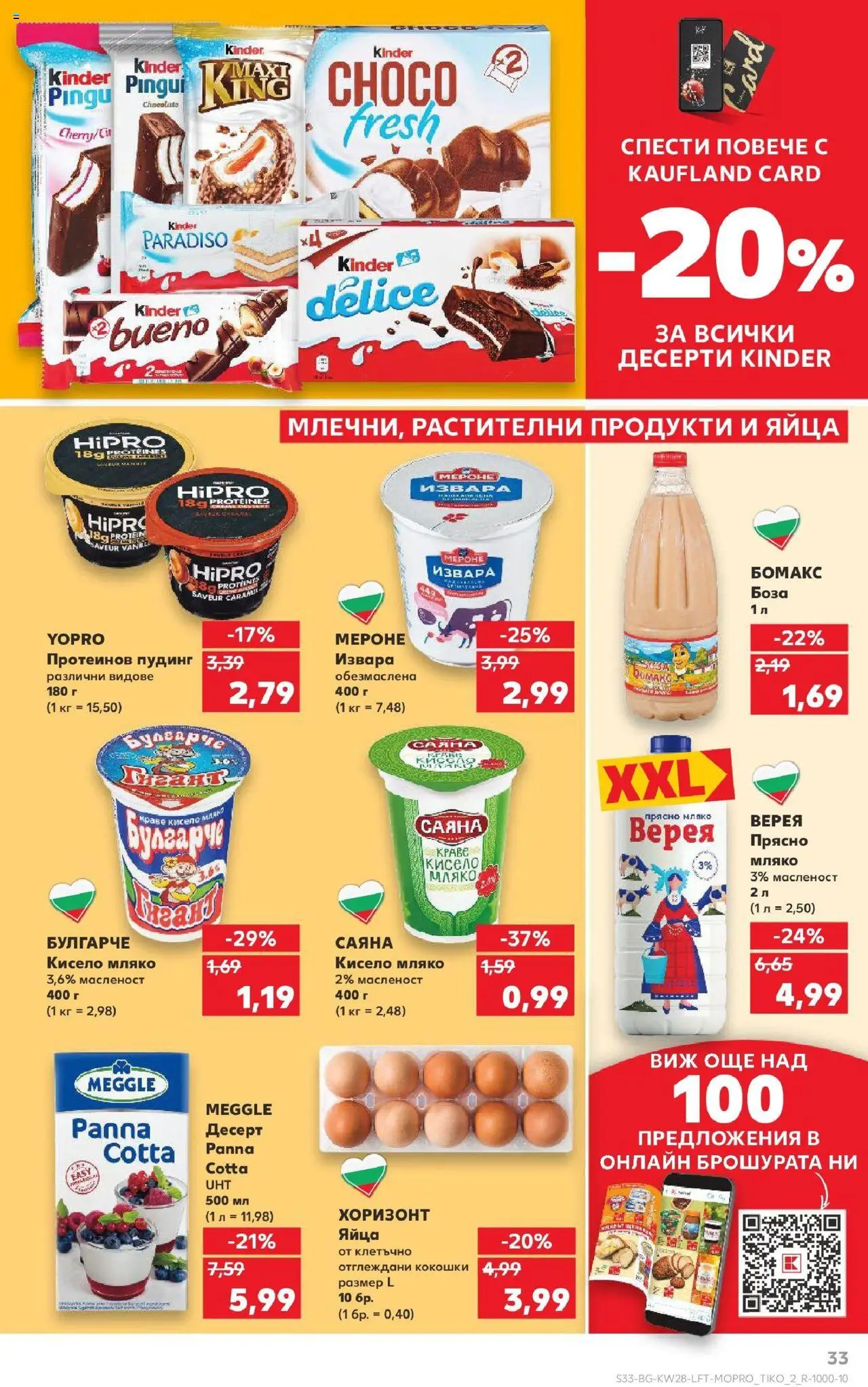  | Страница: 33 | Продукти: Кисело мляко, Извара, Мляко, Яйца