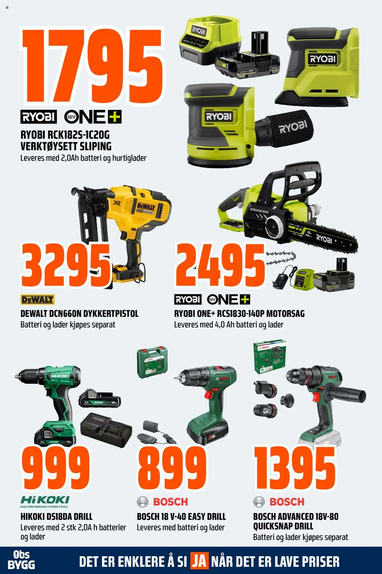  | Side: 13 | Produkter: Drill, Motorsag, Сантехнічне кріплення, Batteri