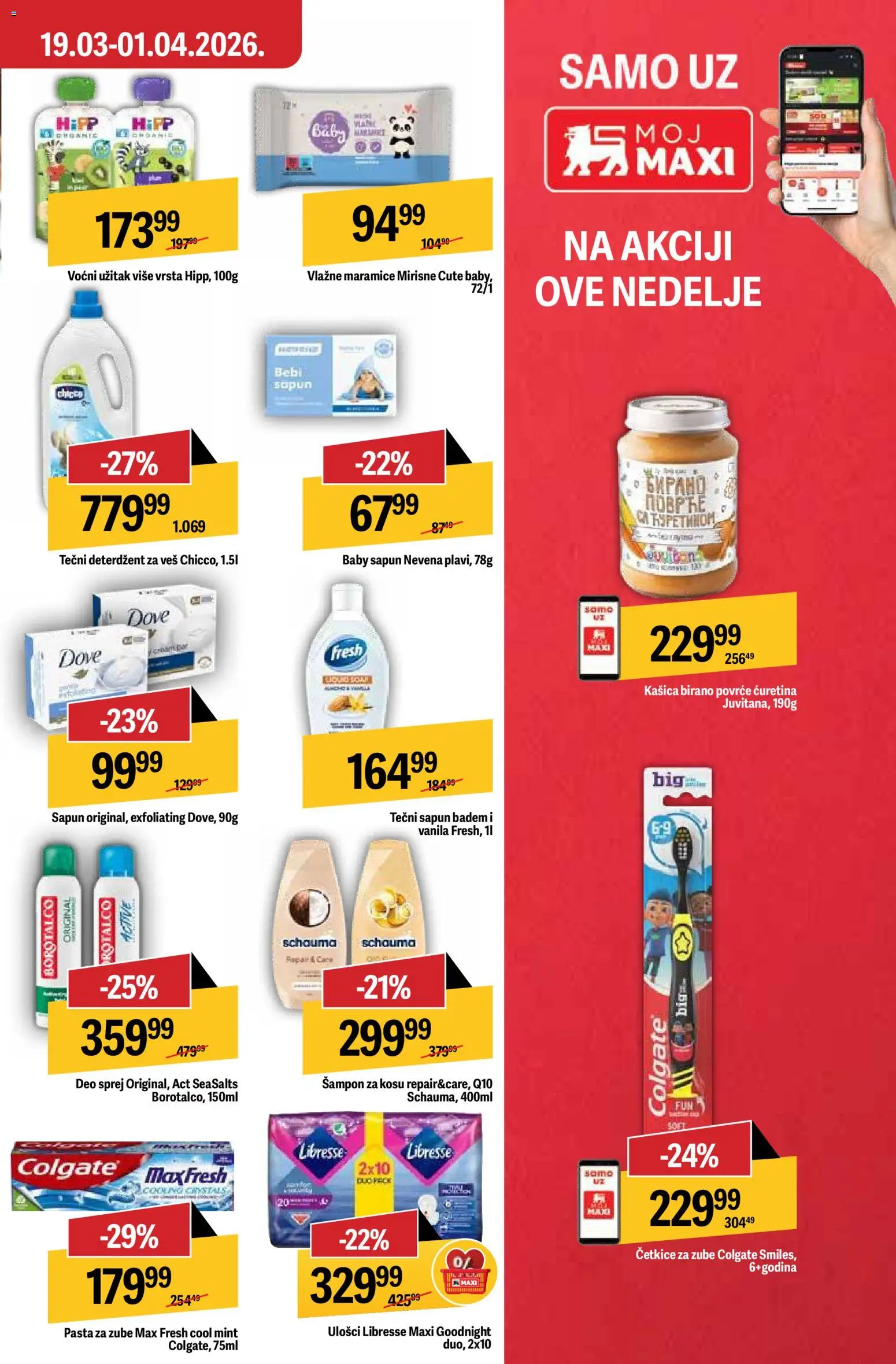 Maxi katalog katalog - važi od 19.03.2026 | Strana: 29 | Proizvode: Deterdžent, Tečni deterdžent, Šampon, Pasta za zube