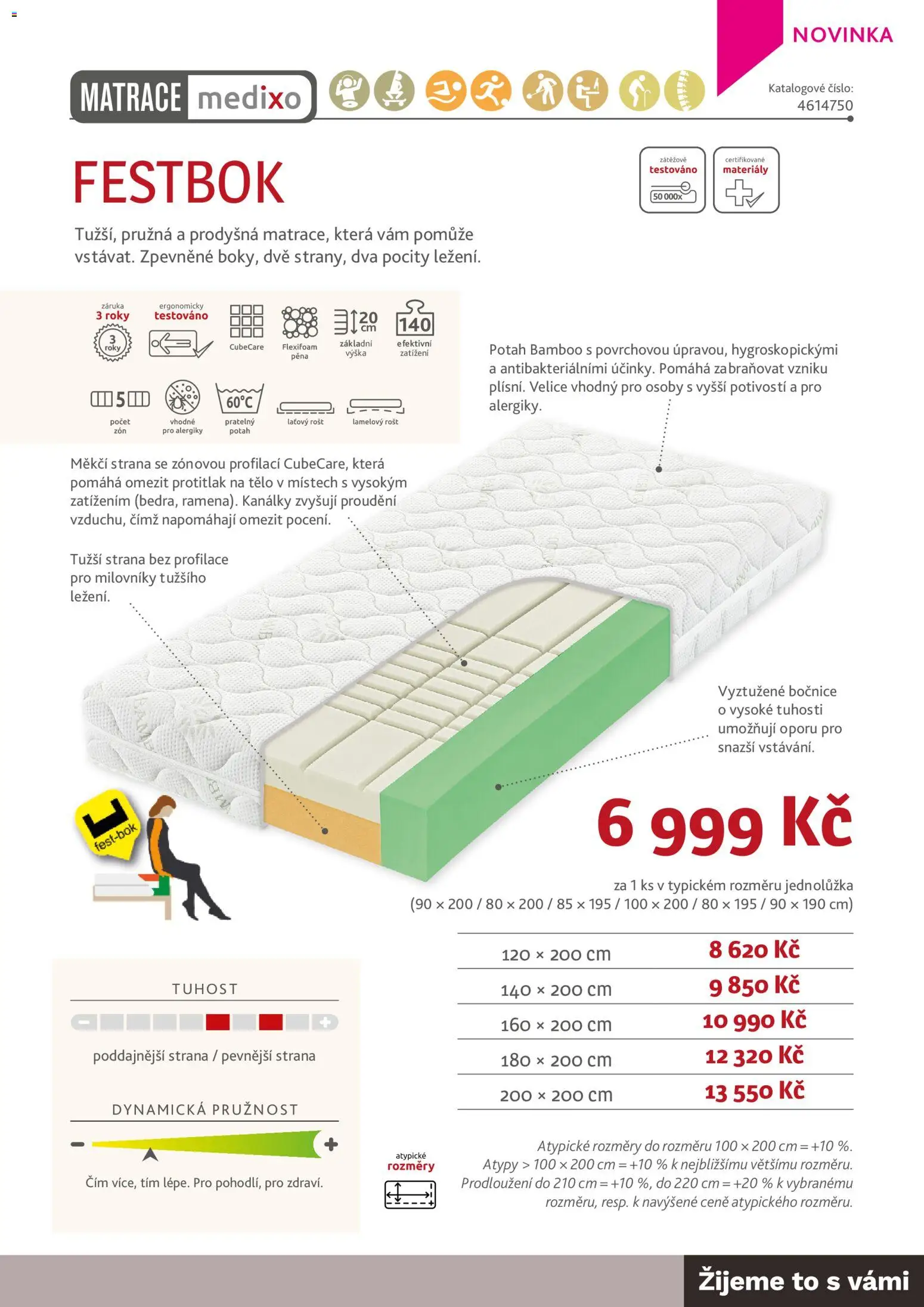 ASKO nábytek leták - Nabídka matrací od 01.01.2026 | Strana: 21 | Produkty: Matrace, Rošt