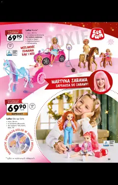 Pogląd oferty "Lalka Roxie*, wys.: 30 cm, w zestawie akcesoria, Do wyboru zestawy: Dzień w stajni, Bajkowa karoca, Influencerka, MOŻLIWOŚĆ ZGINANIA RĄK I NÓG" - ważna od 27.10.2025 | Strona: 23 | Produkty: Lalka