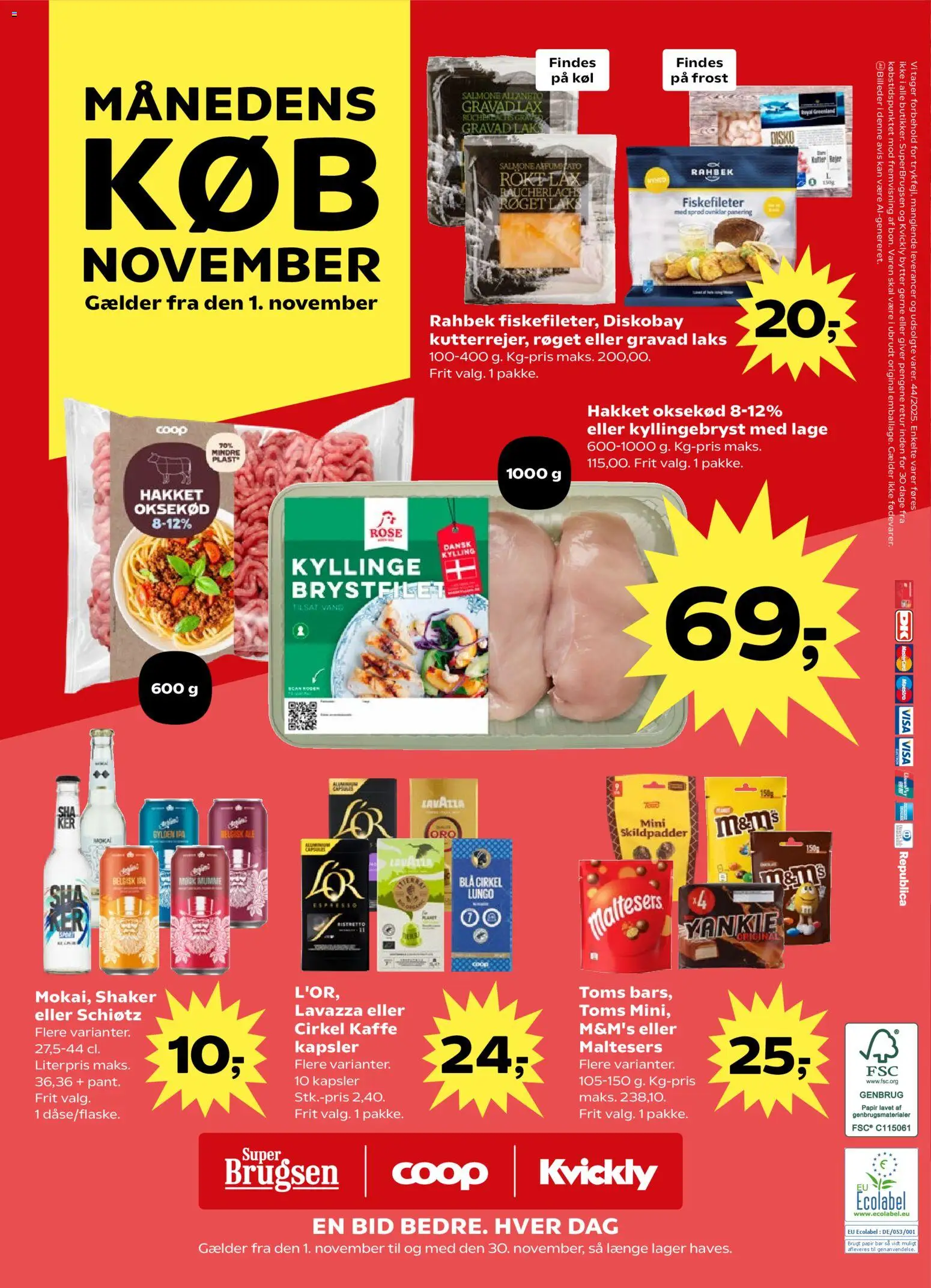 Super Brugsen tilbudsavis – gyldig fra 31.10.2025 | Side: 30 | Produkter: Kaffe, Oksekød