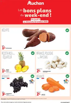 Auchan - Les bons plans du week-end dans votre hyper ! - Voorbeeld van een folder van Auchan, geldig van 09.10.2025