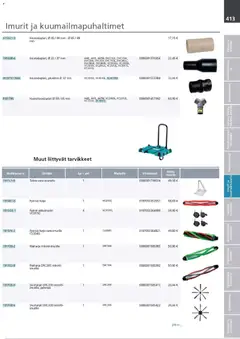 Makita-mainoslehti voimassa 24.03.2026 alkaen | Sivu: 413 | Tuotteet: Robotti, Harja, Monitoimikone, Käsineet