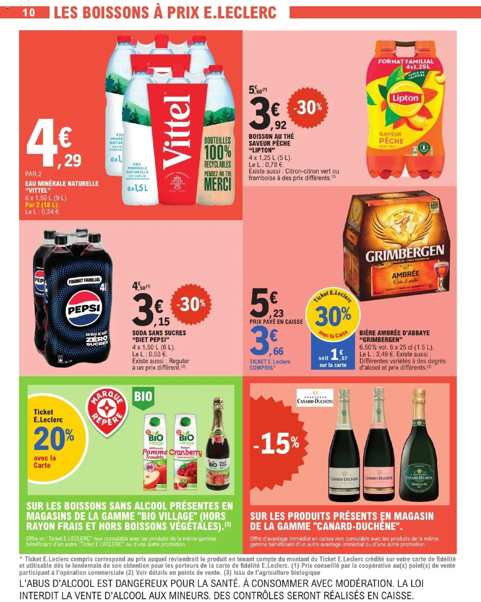 {H1} | Page: 10 | Produits: Eau minérale, Pomme, Eau minérale naturelle, Thé